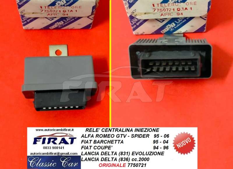 RELE' CENTRALINA INIEZIONE FIAT BARCHETTA-COUPE'- DELTA (7750721